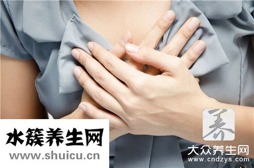 右胸口上方隱隱作痛