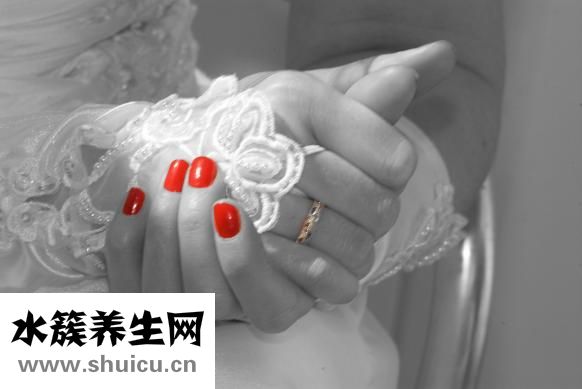 手指甲起層的圖片