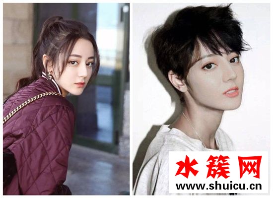 迪麗熱巴最新短發(fā)造型