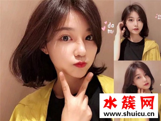 頭發少齊肩短發燙什么卷